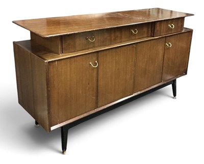 Lot 93 - G PLAN; a mid century African mahogany...