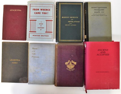 Lot 609 - MASONIC; twenty-six books, mainly hardback,...