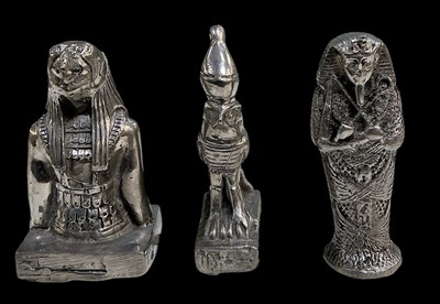Lot 498 - Three assorted miniature Egyptian Revival...