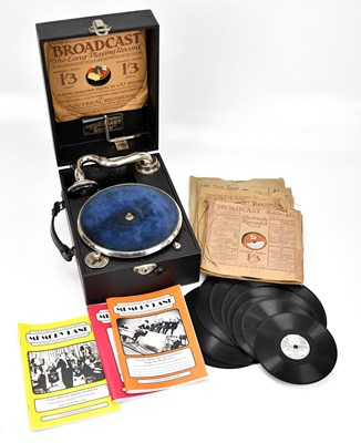 Lot 634 - BROADCAST; a c1927 'Super' portable wind-up...