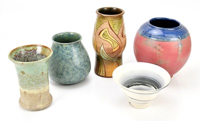 Lot 1380 - A collection of decorative vases, including a...