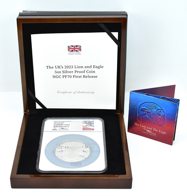 Lot 1682 - THE ROYAL MINT; the UK's 2023 Lion and Eagle...
