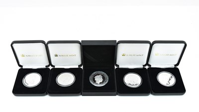 Lot 1710 - JUBILEE MINT; four 999 fine silver...