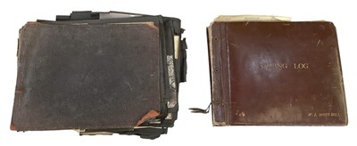 Lot 649 - An early to mid 20th century flying log book,...