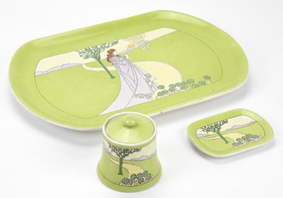 Lot 373 - AFTER LOUIS RHEAD; an Art Nouveau ceramic...