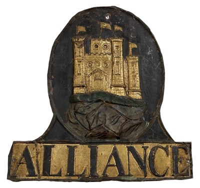 Lot 397 - A 19th century Alliance Insurance embossed...