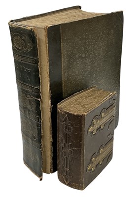 Lot 641 - A small 19th century leather bound brass...