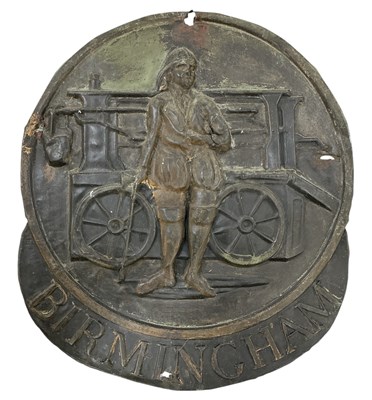 Lot 414 - A 19th century embossed copper Birmingham...