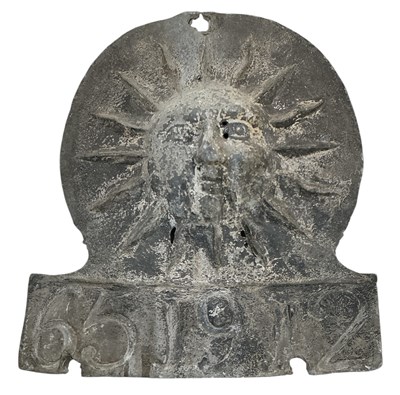 Lot 413 - A 19th century lead Sun Fire Office assurance...