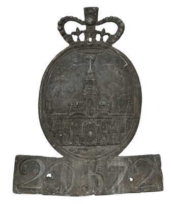 Lot 399 - A 19th century lead Royal Guardian Exchange...