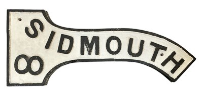Lot 435 - A vintage black and white painted cast iron...