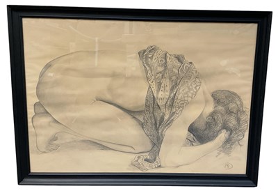 Lot 305 - MANFRED VON DIEPOLD; a pencil, pastel and...