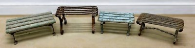 Lot 699 - A 19th century small metal garden footstool,...
