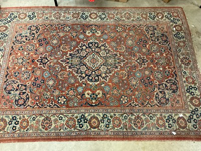 Lot 657 - A wool rug Length 197cm x Width 132cm