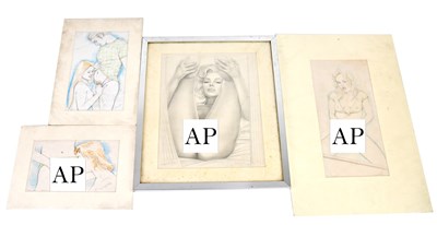 Lot 1482 - DAVID WILDE; a group of four drawings, 'My...