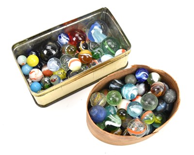 Lot 283 - A collection of mainly 19th century marbles,...