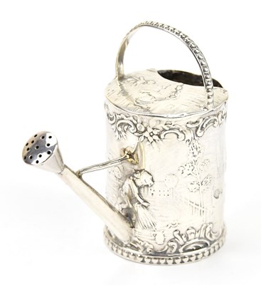 Lot 520 - A Victorian hallmarked silver novelty watering...