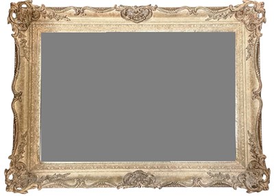 Lot 63 - A modern gilt framed rectangular bevelled...