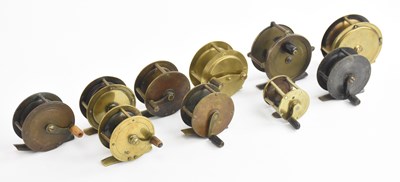 Lot 734 - A collection of ten various brass unnamed...