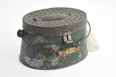 Lot 744 - A late 19th century French green painted...