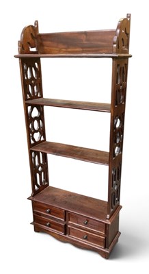 Lot 59 - A set of reproduction carved mahogany...