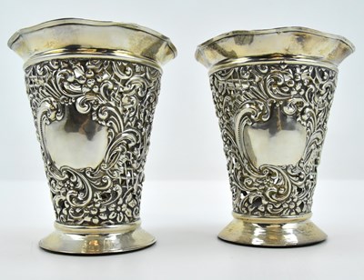 Lot 1199 - HENRY MATTHEWS; a pair of Edwardian pierced...