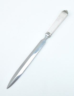 Lot 1265 - GEORG JENSEN; a sterling silver handled...