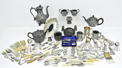 Lot 1096 - A large quantity of silver plate including...