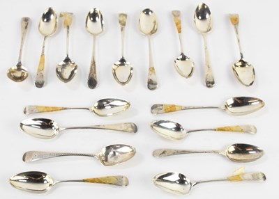 Lot 1132 - A set of three George III hallmarked silver...