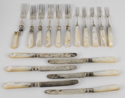Lot 1166 - ELKINGTON & CO LTD; a set of five Edward VII...