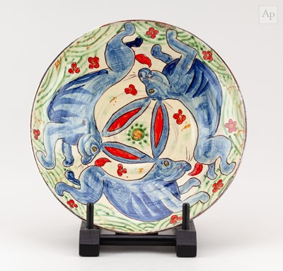 Lot 53 - BEN FOSKER (born 1960); a large slip decorated...