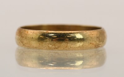 Lot 1434 - A 9ct yellow gold band ring, inscribed 'I Love...