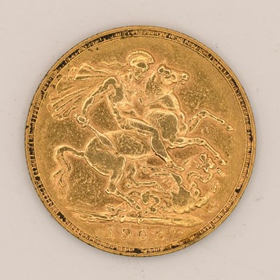 Lot 1601 - An Edward VII full sovereign, 1902, Perth Mint.
