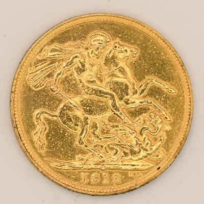 Lot 1602 - A George V full sovereign, 1912.