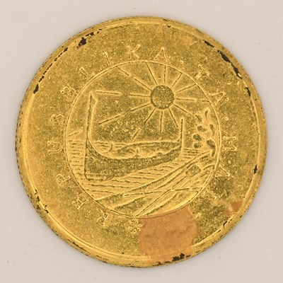 Lot 1683 - A 1975 Malta gold £10 (liri) coin (22ct, 916),...