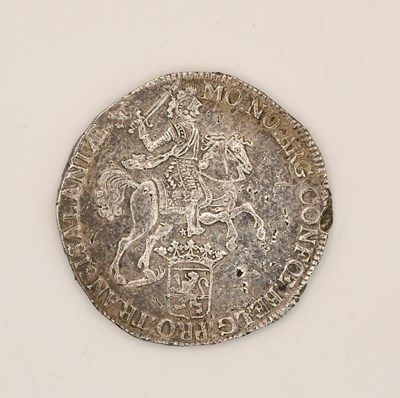 Lot 1678 - A 1742 silver Dutch rider coin, part of the...
