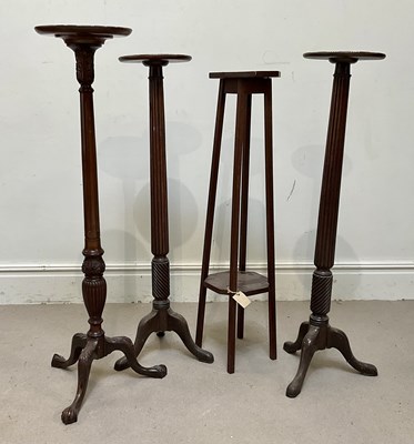 Lot 150 - Four early 20th century mahogany jardiniere...