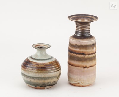 Lot 399 - MARY RICH (1940-2022); a porcelain bottle with...