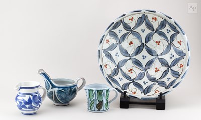 Lot 440 - MOHAMED HAMID; a large stoneware bowl covered...