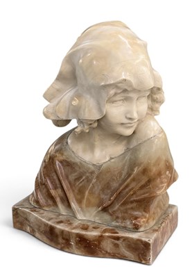 Lot 837 - An early 20th century Italian alabaster...
