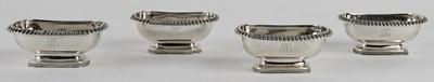 Lot 1122 - A set of four George III hallmarked silver...
