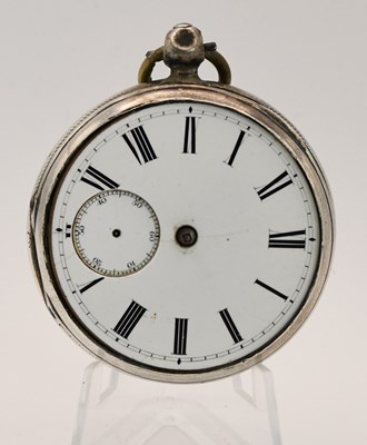 Lot 1848 - A Victorian hallmarked silver open face pocket...