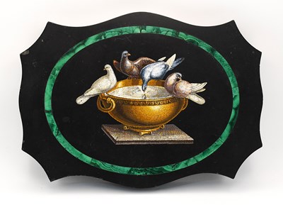 Lot 378 - A 19th century Italian Grand Tour micromosaic...