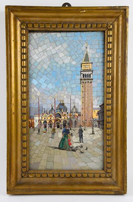 Lot 373 - A 19th century Italian rectangular micromosaic...