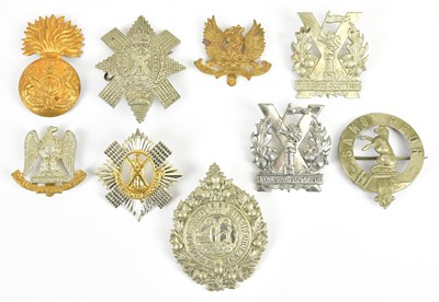 Lot 1166 - Nine Scottish Regiment cap badges including...