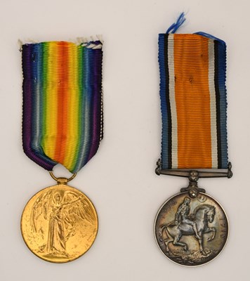 Lot 517 - Two WWI medals comprising the The Great War...