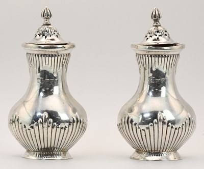 Lot 1206 - BARKER BROS; a pair of Edward VII hallmarked...