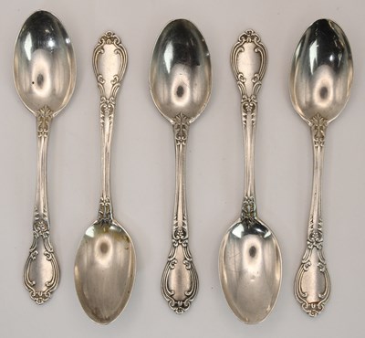 Lot 1203 - GORHAM MANUFACTURING CO; a set of five George...