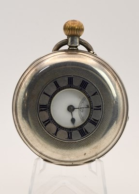 Lot 1820 - An early 20th century hallmarked silver cased...