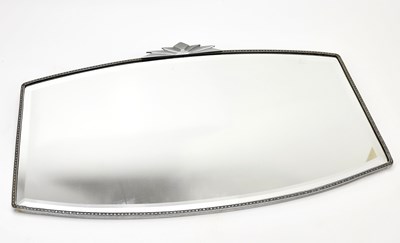 Lot 1259 - An Art Deco wall mirror with bevelled edge, 36...